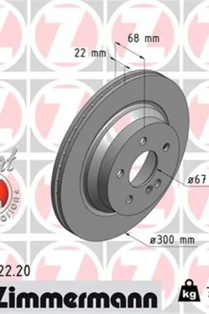 Promoción Disco de freno eje trasero (Gama COAT Z) ZIMMERMANN 400362220