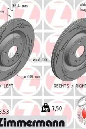 Mejor Precio Disco de freno eje trasero (Gama BLACK Z) ZIMMERMANN 100335853