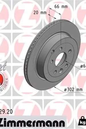 Moderno Disco de freno eje trasero (Gama COAT Z) ZIMMERMANN 450522920