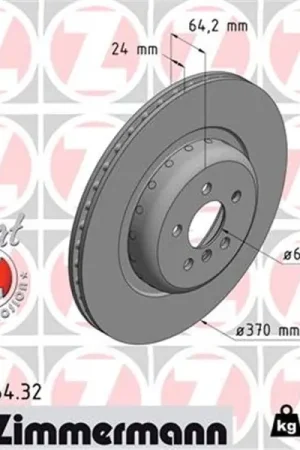 Barato Disco de freno eje trasero (Gama FORMULA F COAT Z) ZIMMERMANN 150296432
