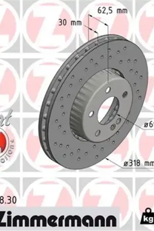 Barato Disco de freno eje delantero (Gama FORMULA S) ZIMMERMANN 400551830