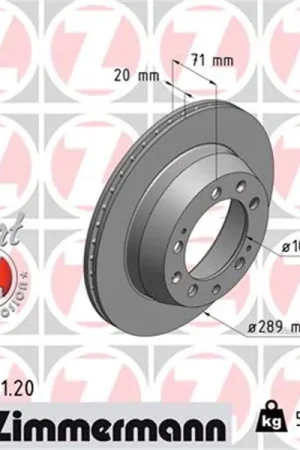 Envío Internacional Disco de freno eje trasero (Gama COAT Z) ZIMMERMANN 460151120