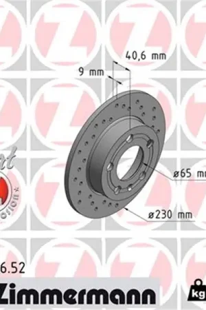 Promoción Disco de freno eje trasero (Gama SPORT COAT Z) ZIMMERMANN 100123652