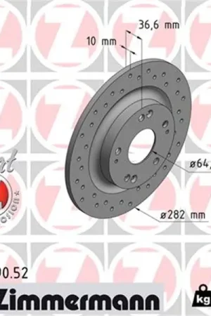 Última Versión Disco de freno eje trasero (Gama SPORT COAT Z) ZIMMERMANN 280319052