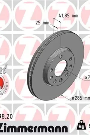 Mejor Calidad Disco de freno eje delantero (Gama COAT Z) ZIMMERMANN 430149820