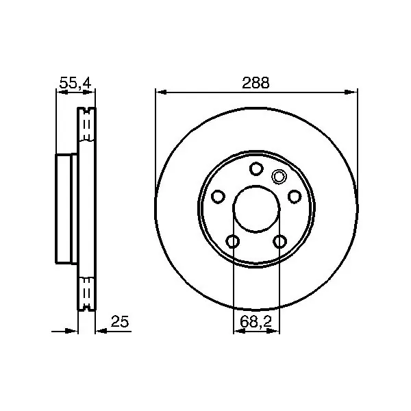 Compra Hoy Disco de freno BOSCH 0986479B57