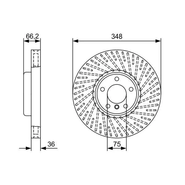 Liquidación Disco de freno BOSCH 0986479W20