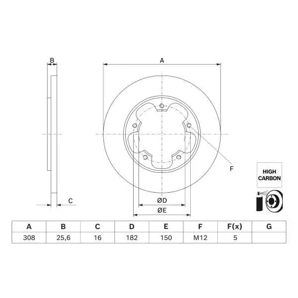 Comprar En Línea Disco de freno BOSCH 0986479H56