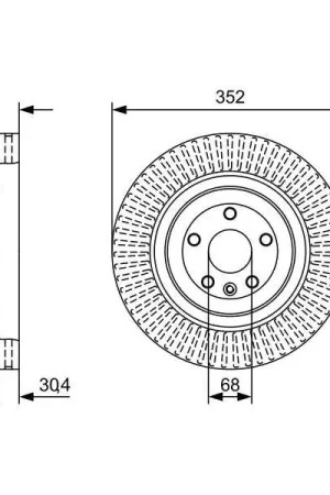 Disco de freno BOSCH 0986479W53 Disponible Ahora