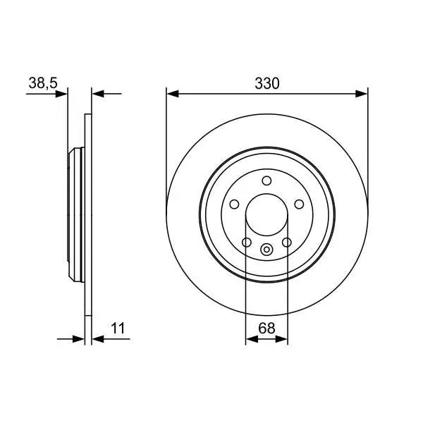 Directo De Fábrica Disco de freno BOSCH 0986479W01