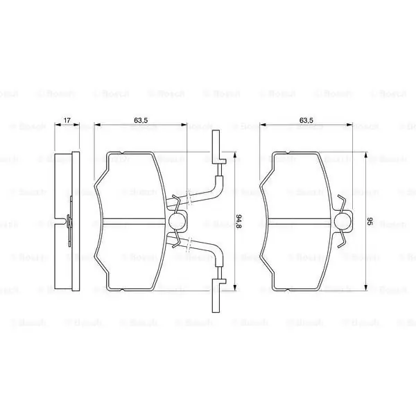 (BP083) Pastilla de freno BOSCH 0986424184 Novedad