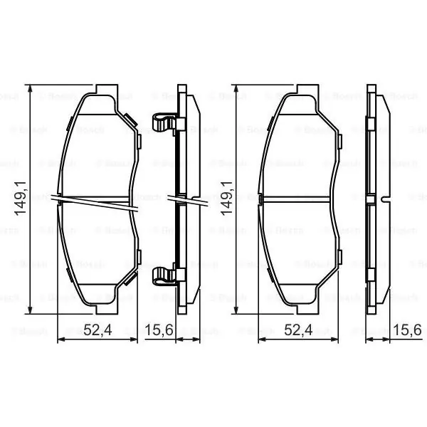 (BP409) Pastilla de freno BOSCH 0986424696 Envío Inmediato