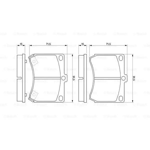 (BP543) Pastilla de freno BOSCH 0986460974 Nuevo Modelo