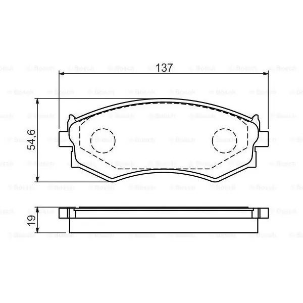 (BP588) Pastilla de freno BOSCH 0986461139 Nuevo Modelo