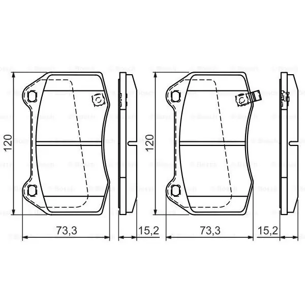 (BP1312) Pastilla de freno BOSCH 0986494310 Oferta Limitada