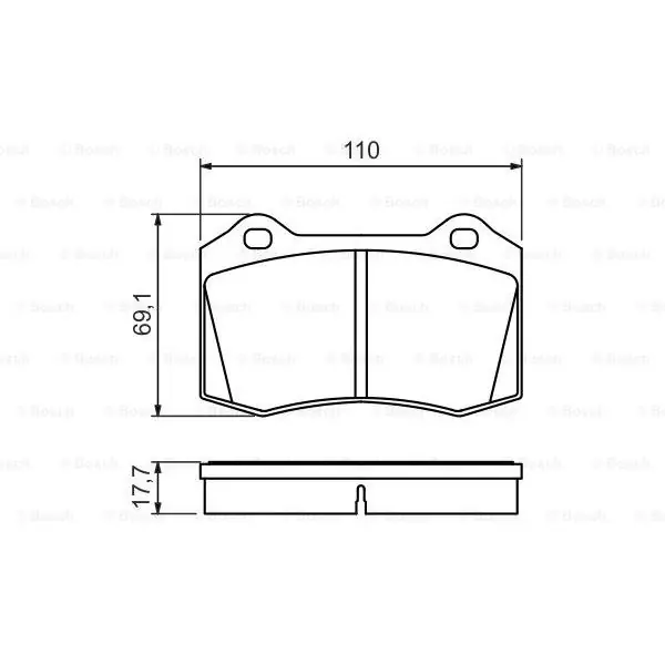 Comprar En Línea (BP1407) Pastilla de freno BOSCH 0986494486