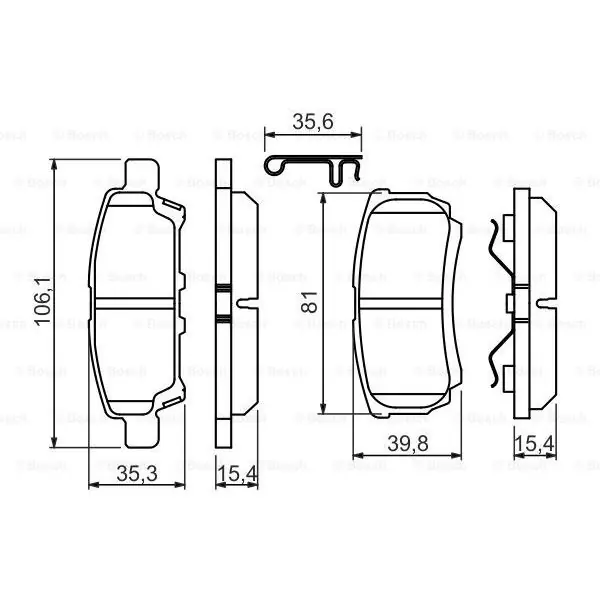 (BP1421) Pastilla de freno BOSCH 0986494502 Oferta Limitada