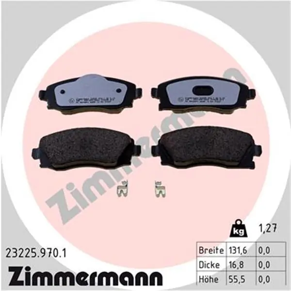 Juego de pastillas de freno ZIMMERMANN 232259701 Precio Reducido