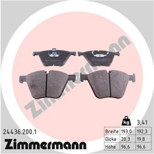 No Te Lo Pierdas Juego de pastillas de freno ZIMMERMANN 244362001