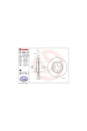 Barato DISCO DE FRENO 2 UNID. X CAJA 09.7629.10 BREMBO - OPEL ASTRA G Sedán (F69_) - Eje delantero