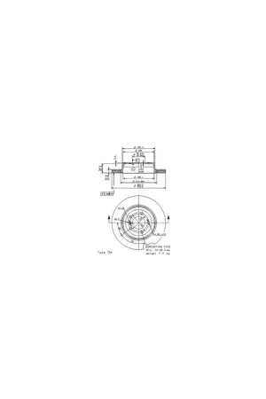 Tendencia DISCO DE FRENO 2 UNID. X CAJA 09.9425.10 BREMBO - BMW 6 (E63) - Eje trasero