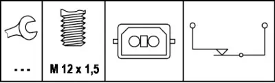 Interruptor luces freno HELLA 6DD 008 622-161 Envío Internacional