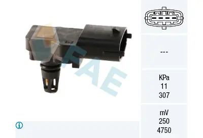 Original Sensor, presión colector de admisión FAE 15036 FAE 15036