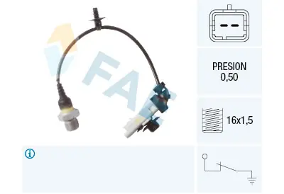 Garantía Incluida Interruptor de control de la presión de aceite FAE 12641