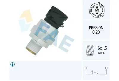 Compra Hoy Interruptor de control de la presión de aceite FAE 18116