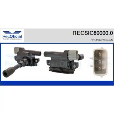 Bobina de encendido RECOFICIAL RECSIC89000.0 RECOFICIAL RECSIC89000.0 Compra Ahora