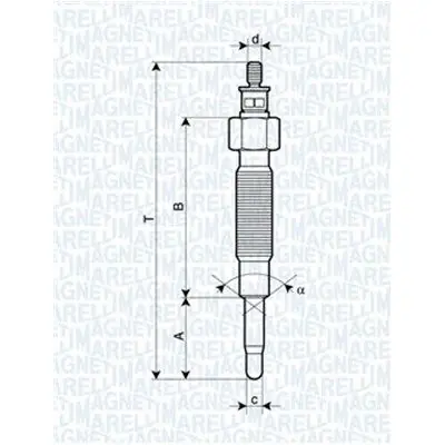 Compra Hoy Bujía de precalentamiento MAGNETI MARELLI 062900019304