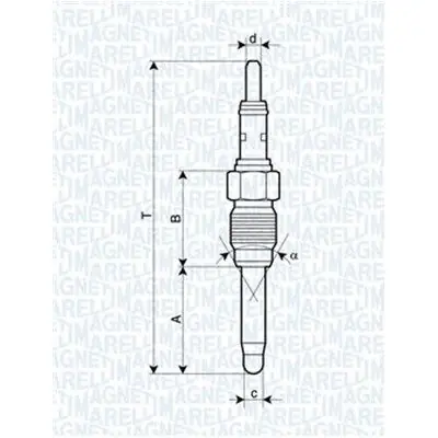 Solo Hoy Bujía de precalentamiento MAGNETI MARELLI 062900084304