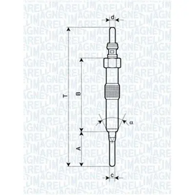 Bujía de precalentamiento MAGNETI MARELLI 062900089304 Precio Bajo