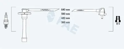 Juego de cables de encendido FAE 83581 FAE 83581 Devolución Gratuita