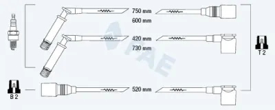 Juego de cables de encendido FAE 83800 FAE 83.800 Solo Por Tiempo Limitado