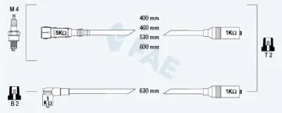 Juego de cables de encendido FAE 85685 FAE 85685 Stock Limitado