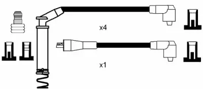 Moderno Juego de cables de encendido NGK 806 NGK 0806 (Sustituye a 4068)