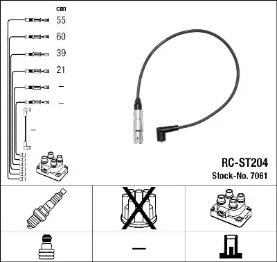 Compra Ahora Juego de cables de encendido NGK 7061 NGK 7061