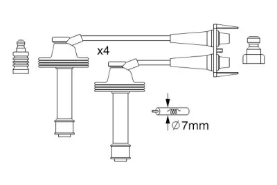 Juego de cables de encendido BOSCH 0 986 357 238 Comprar En Línea