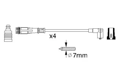 Juego de cables de encendido BOSCH 0 356 912 881 Mayoreo