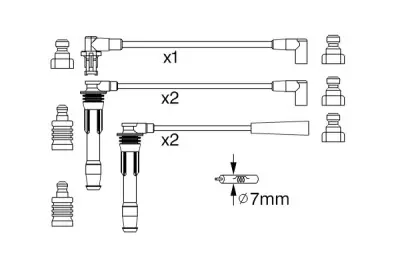 Mejor Precio Juego de cables de encendido BOSCH 0 986 357 243 (Sustituye a 0 986 356 845)