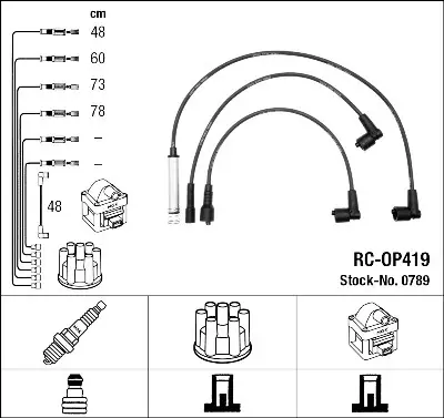 Pedido Al Por Mayor Juego de cables de encendido NGK 0789