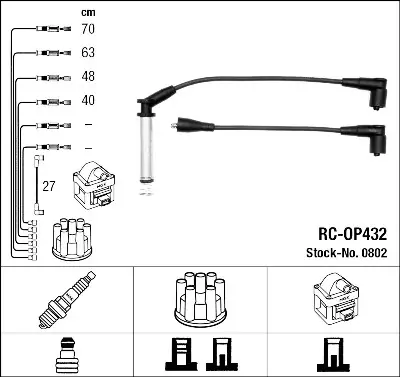 Promoción Juego de cables de encendido NGK 0802