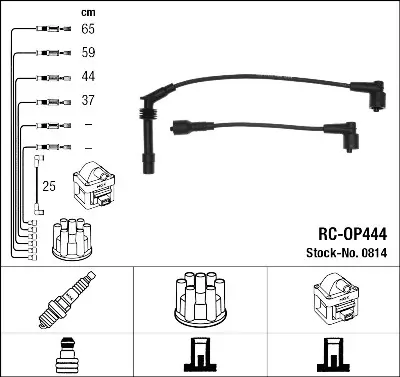 Envío Gratis Juego de cables de encendido NGK 0814