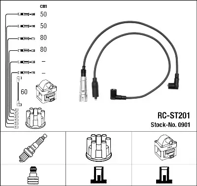Rebajas Juego de cables de encendido NGK 0901