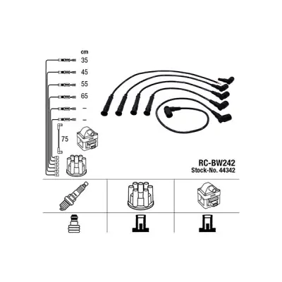 Compra Hoy Juego de cables de encendido NGK 44342 (Sustituye a 0565)