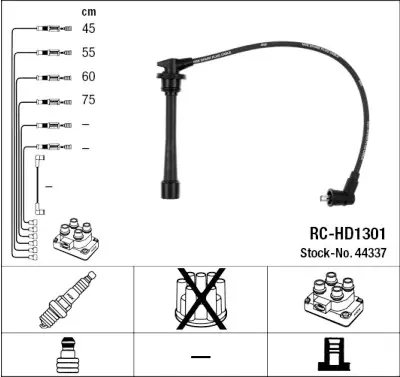 Juego de cables de encendido NGK 44337 NGK 44337 Súper Precio