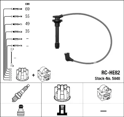 Juego de cables de encendido NGK DELETED_5048 Compra Hoy