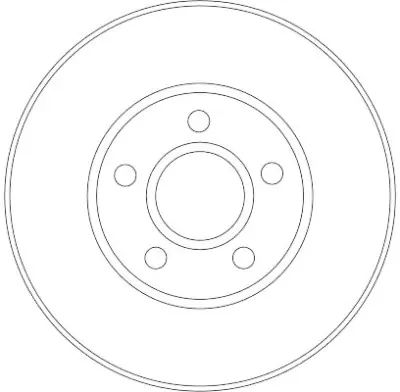 Nuevo Modelo Juego de discos de freno TRW DF4277 TRW DF4277