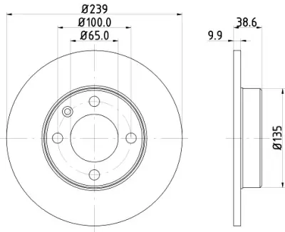 Barato Disco de freno HELLA 8DD 355 100-051